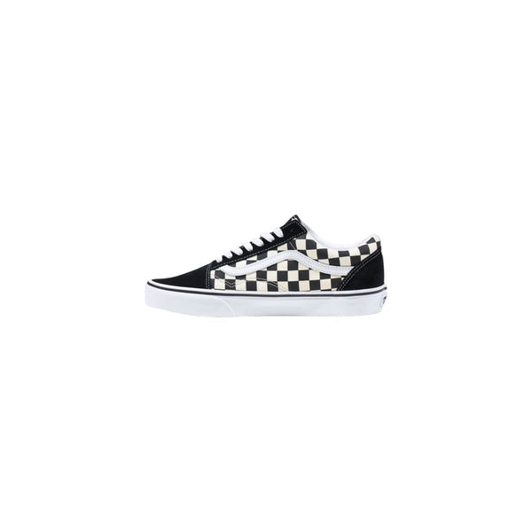 Schwarze und Weiße Stoff-Sneakers mit niedrigem Schaft