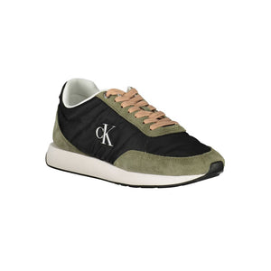 Schwarzes Leder Damen Sneaker