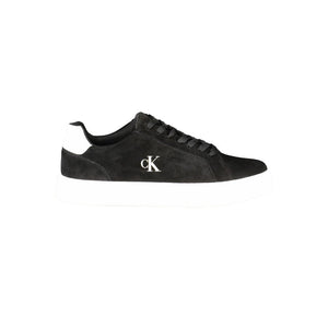 Schwarzes Leder Herren Sneaker
