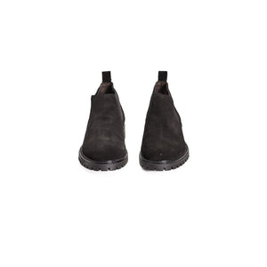 Schwarzer Kalbsleder Herrenstiefel