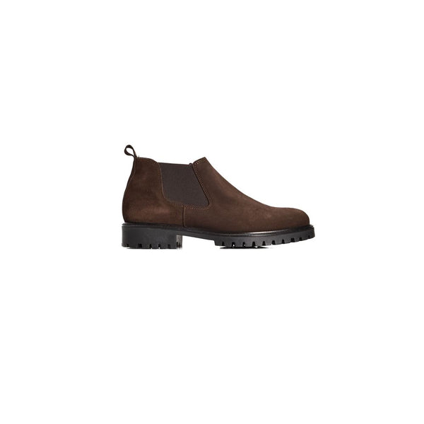 Braune Herren-Stiefeletten aus Kalbsleder