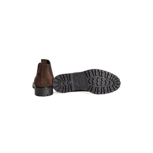 Braune Herren-Stiefeletten aus Kalbsleder