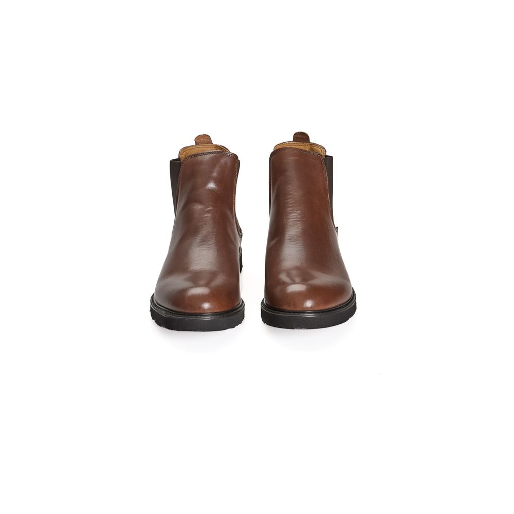 Stiefel aus braunem Kalbsleder für Männer