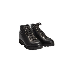 Schwarzer Kalbsleder Herrenstiefel