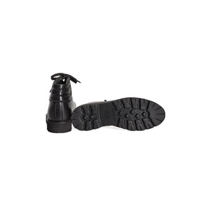 Schwarzer Kalbsleder Herrenstiefel