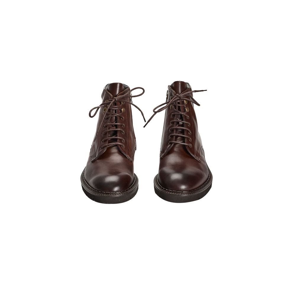 Stiefel aus braunem Kalbsleder für Männer