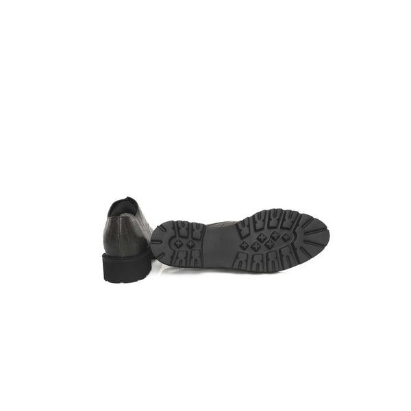 Damen-Loafer aus grünem Rindsleder