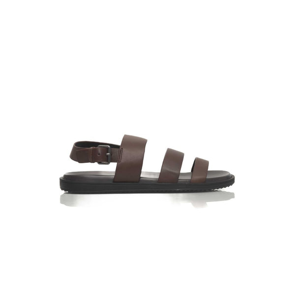 Braune Rindsleder Herren Sandale
