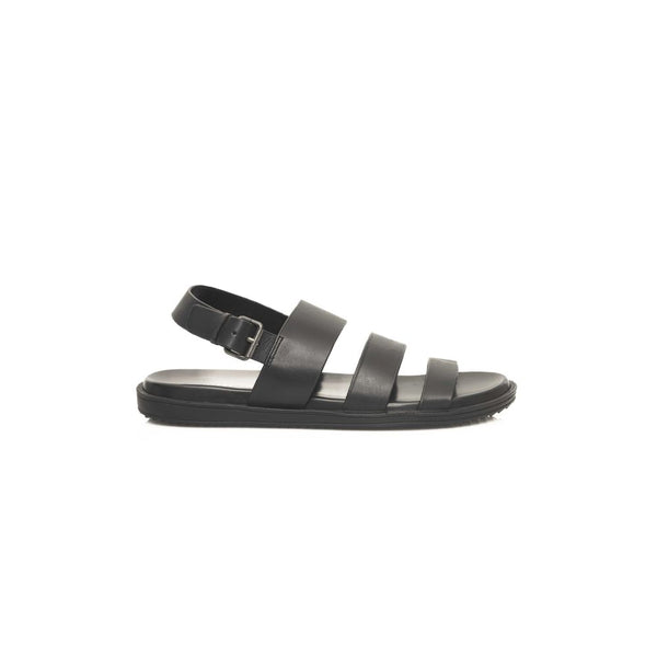 Schwarze Sandalen aus Rindsleder für Herren