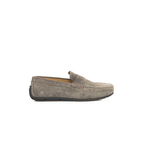 Graue Cowhide Herren Loafer