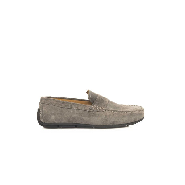 Graue Cowhide Herren Loafer
