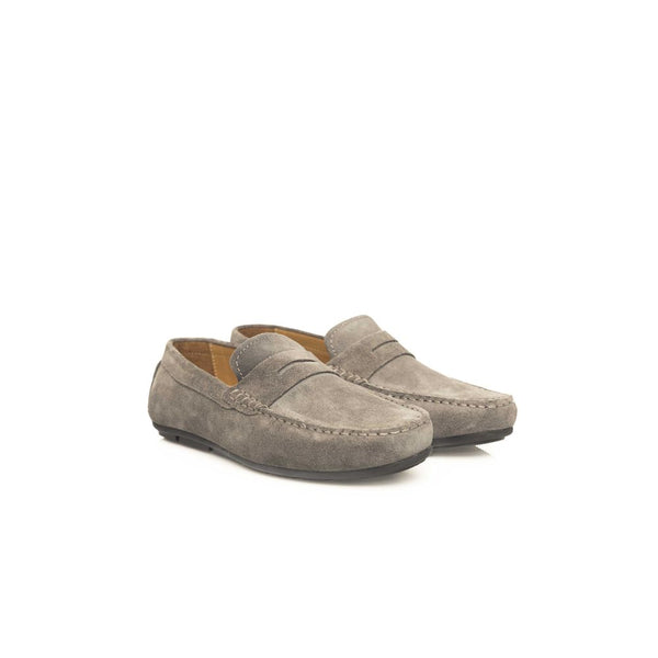 Graue Cowhide Herren Loafer
