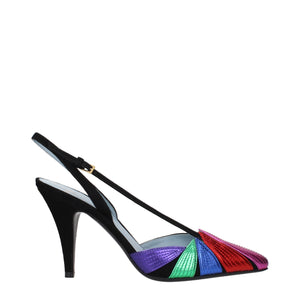 Schwarze Lederpumps