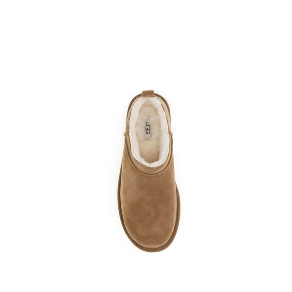 Braune Leder-Stiefeletten