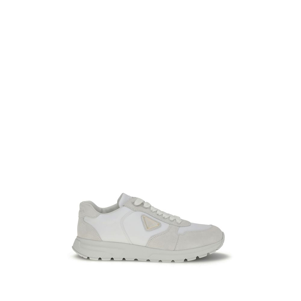 Weiße Sneakers aus recyceltem Polyamid