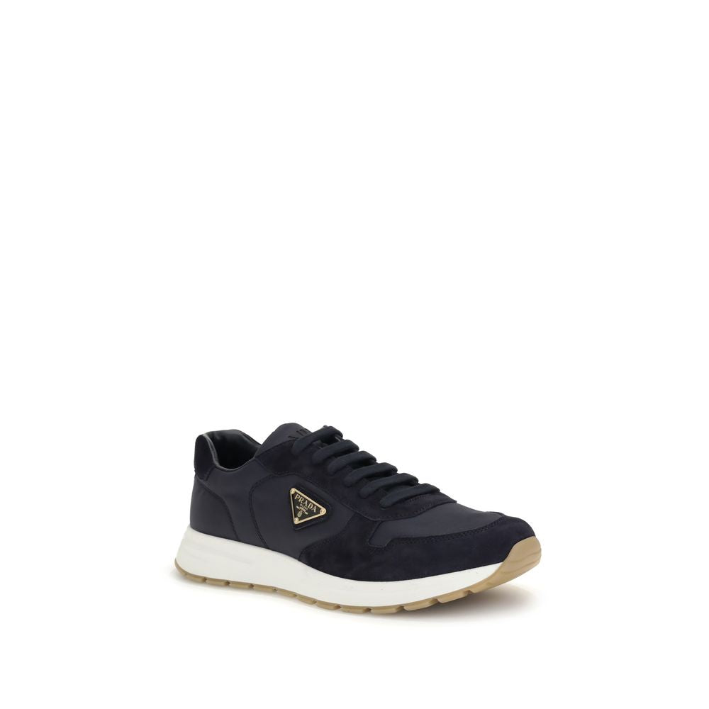 Sportliche Sneaker aus recyceltem Polyamid in Blau
