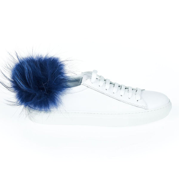 Sneaker aus weißem Lammleder für Damen
