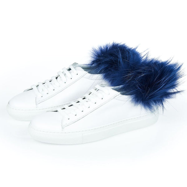 Sneaker aus weißem Lammleder für Damen
