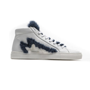 Weißes Leder Damen Sneaker
