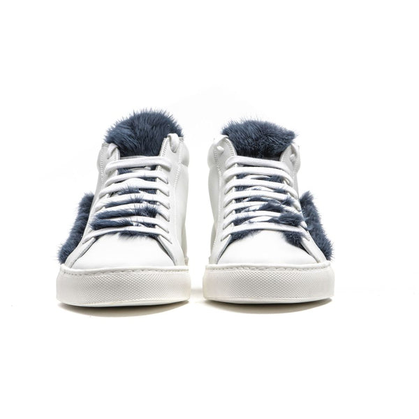 Weißes Leder Damen Sneaker
