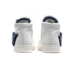 Weißes Leder Damen Sneaker