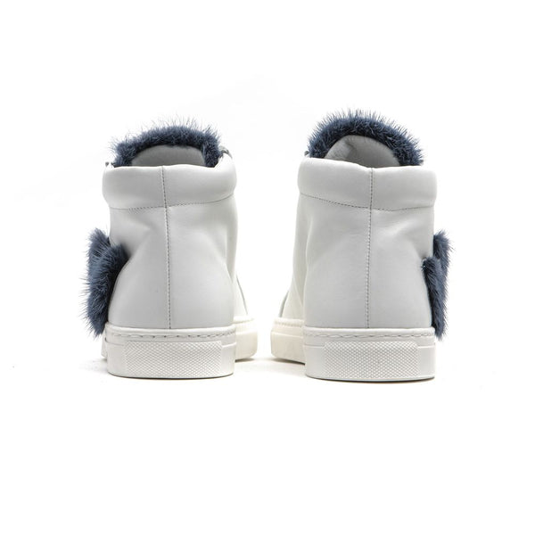 Weißes Leder Damen Sneaker