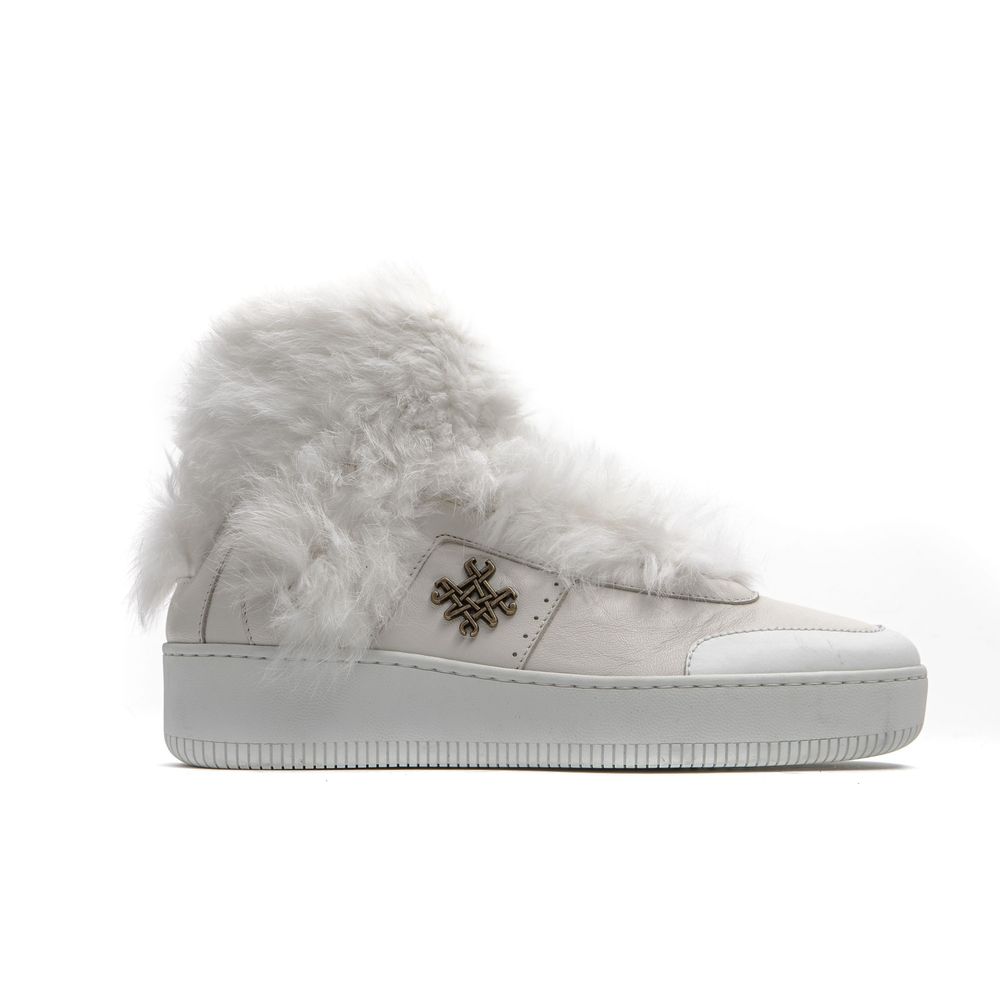 Weiß Baumwolle Frauen Sneaker