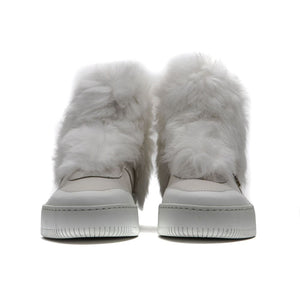 Weiß Baumwolle Frauen Sneaker