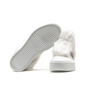 Weiß Baumwolle Frauen Sneaker