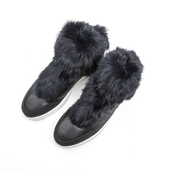 Blaue Baumwolle Damen Sneaker