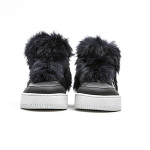 Blaue Baumwolle Damen Sneaker