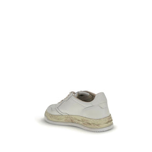 Weiße Ledersneaker