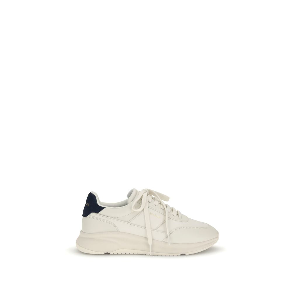 Weiße Leder-Sportschuhe
