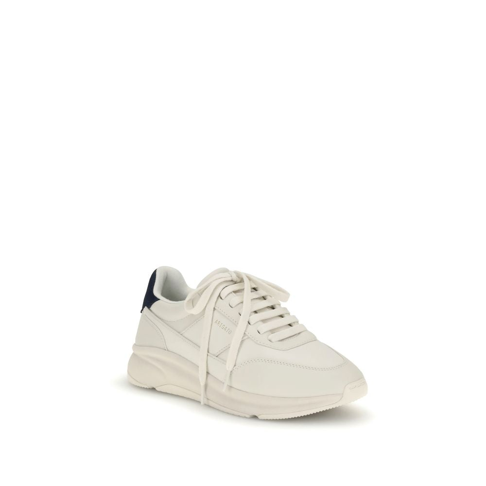 Weiße Leder-Sportschuhe