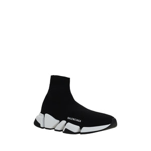 Schwarze Polyester-Sportschuhe