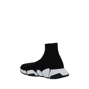 Schwarze Polyester-Sportschuhe