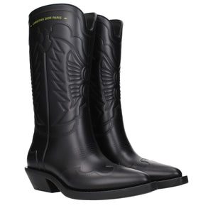 Schwarze Baumwollstiefel