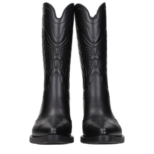 Schwarze Baumwollstiefel