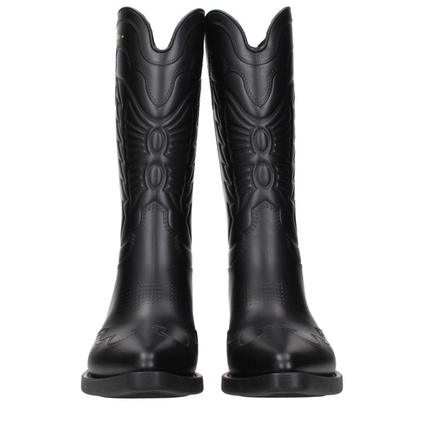 Schwarze Baumwollstiefel