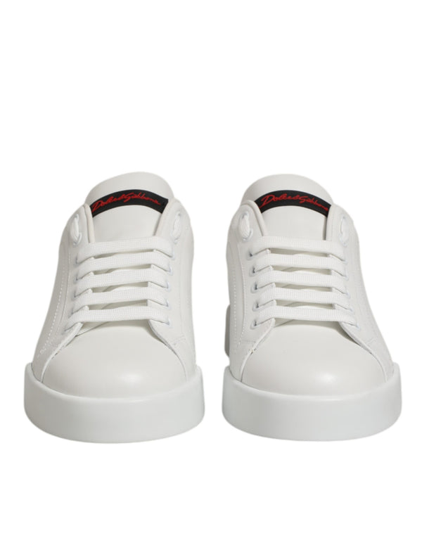 Weiße Leder Schnürschuhe Low Top Sneakers Schuhe