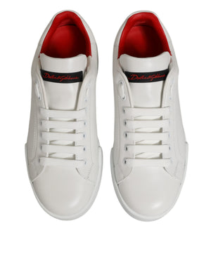 Weiße Leder Schnürschuhe Low Top Sneakers Schuhe