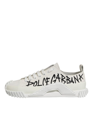 Weiß Baumwolle NS1 Low Top Sneaker Schuhe