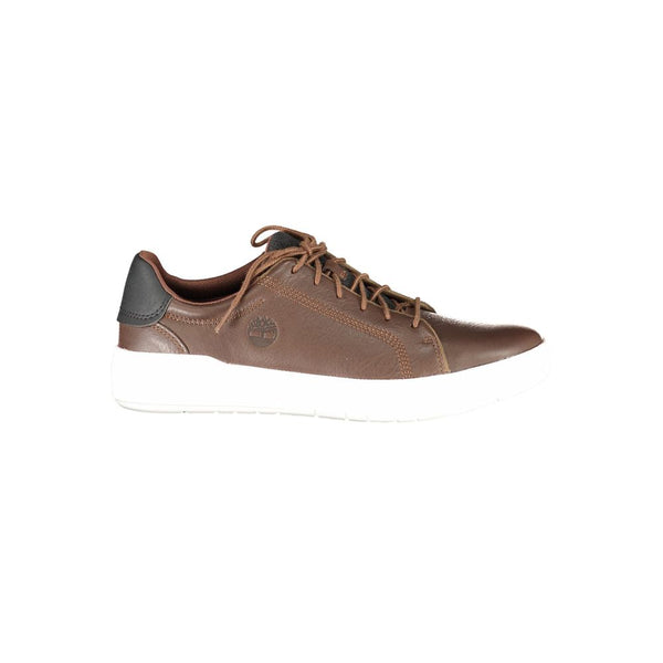 Braunes Leder Herren Sneaker