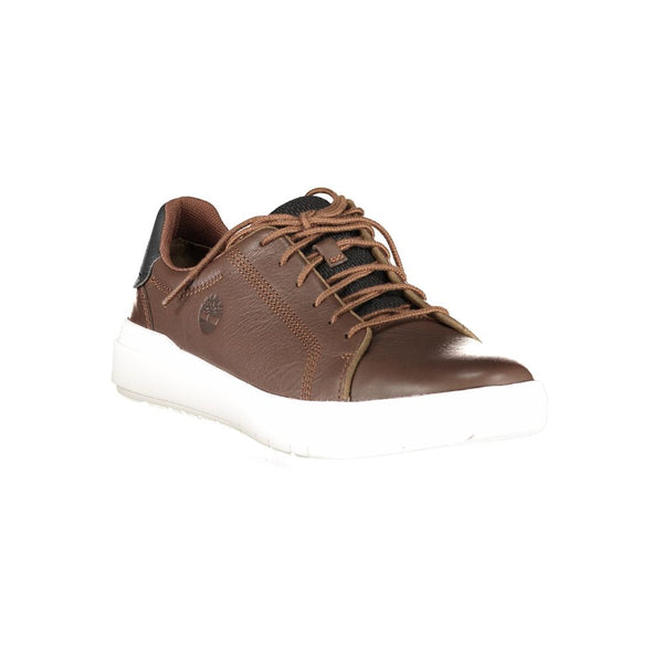 Braunes Leder Herren Sneaker