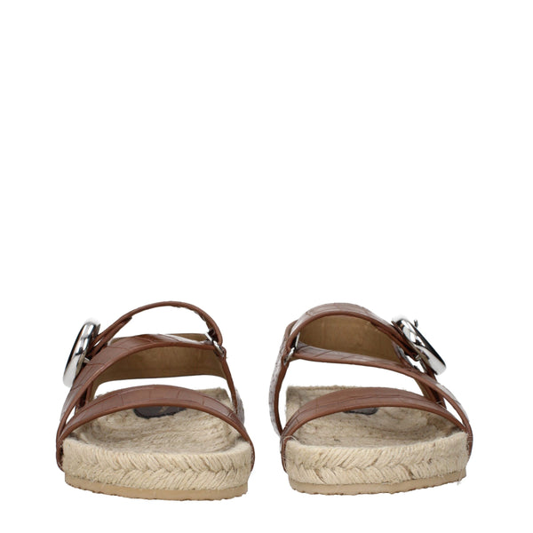 Braune Leder-Sandalen