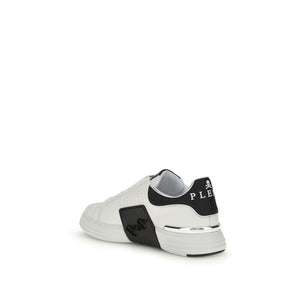 Weiße Kalbshaut Bos Taurus Sportschuhe