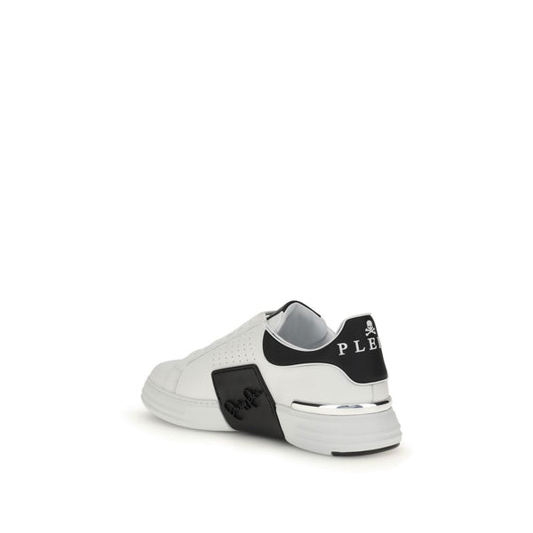 Weiße Kalbshaut Bos Taurus Sportschuhe