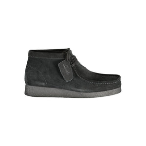 Schwarzes Leder Herren Sneaker