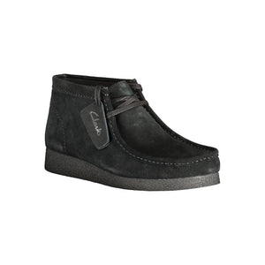 Schwarzes Leder Herren Sneaker