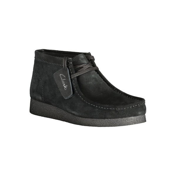 Schwarzes Leder Herren Sneaker